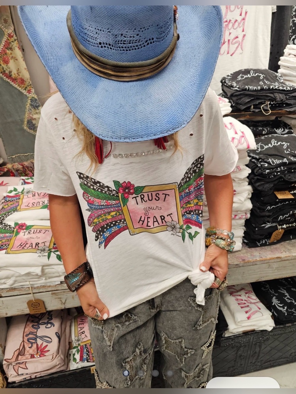 Trust Your Heart Graphic Tee - White